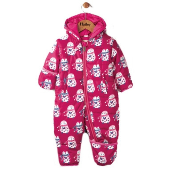 Hatley Magenta w/ Penguin Poly Bunting 18-24M - Picture 1 of 8